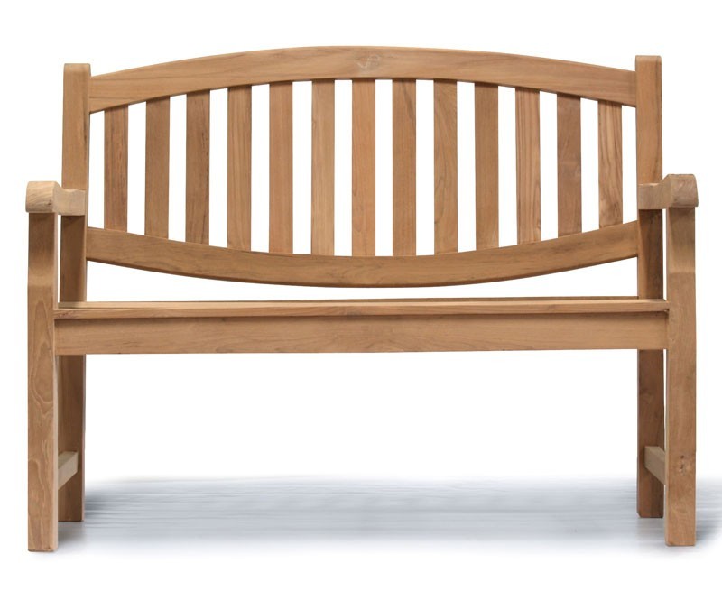 Ascot Teak 2 Seater Garden Bench | Small Garden Seat