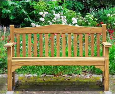 Tribute 5ft Teak Commemorative Memorial Bench | Remembrance Bench