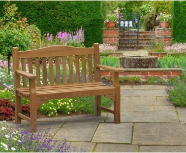 Tribute 4ft Teak Commemorative Memorial Bench | Remembrance Bench