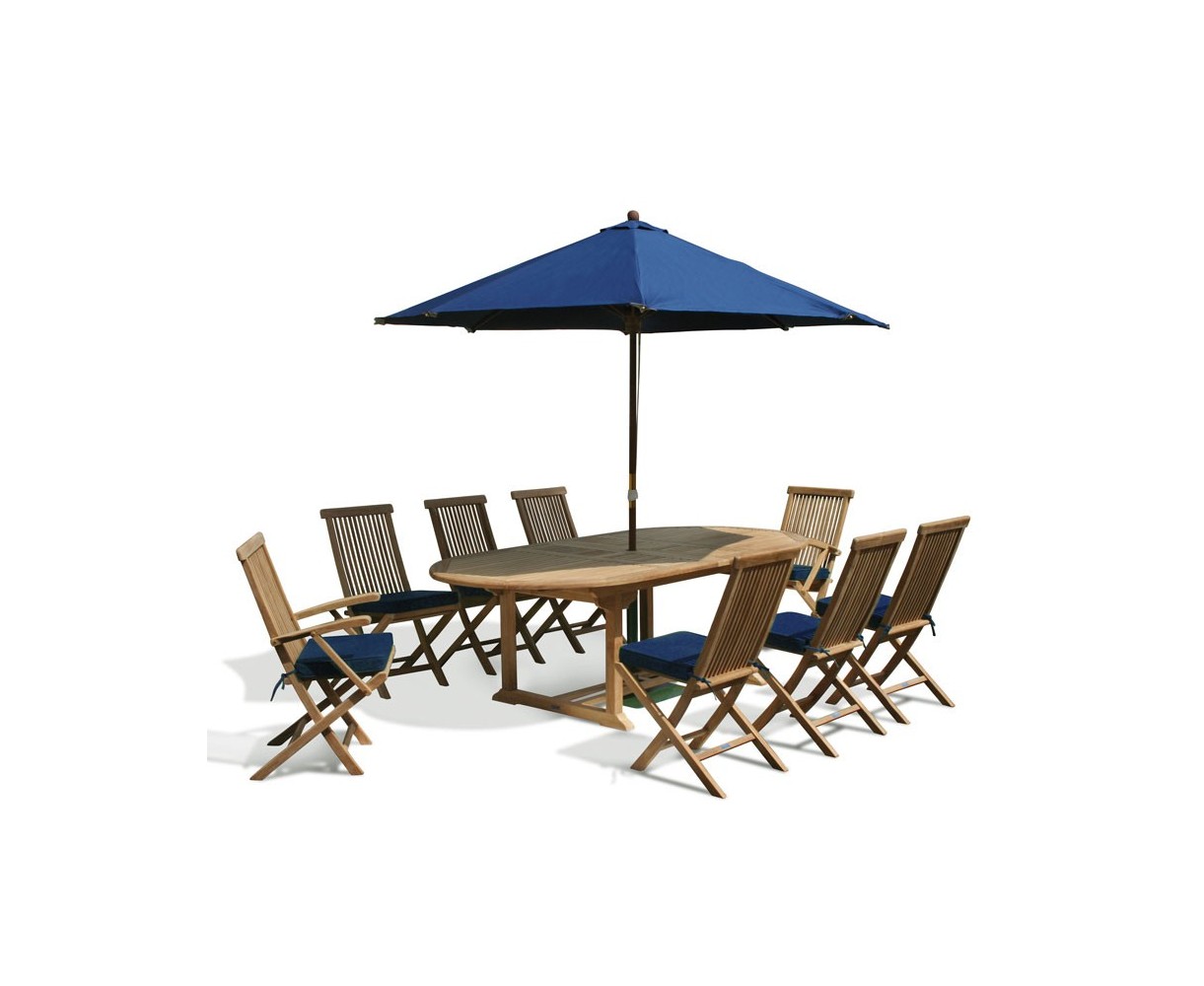 Ashdown 8 Seat Extending Teak Table Set