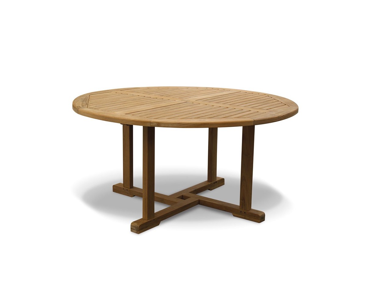 Round teak table discount