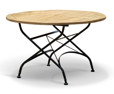 Bistro Folding Table | Teak Round - 120cm - Dining Tables