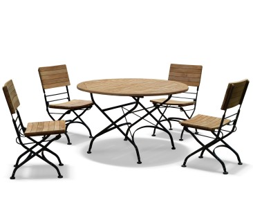 Bistro Round Folding Table and Chairs Set