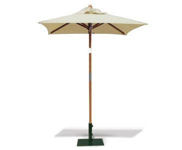 Square Garden 1.5m Parasol - FSC Eucalyptus Hardwood Parasol