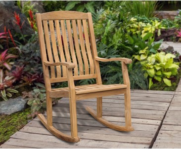 Garden Rocking Chair - Teak Outdoor Patio Rocker