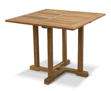 Canfield Teak Square Outdoor Table - 0.9m - Garden Tables