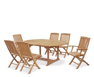 Brompton Teak Extending Table Set