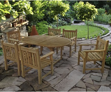 Taverners Six Seater Extending Dining Set