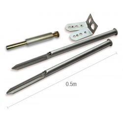 Ground Anchor Kit for Soft Surfaces Including Installation Tool