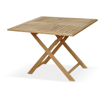 Suffolk Teak Square Folding Table - 1m - 2 Seater Dining Tables