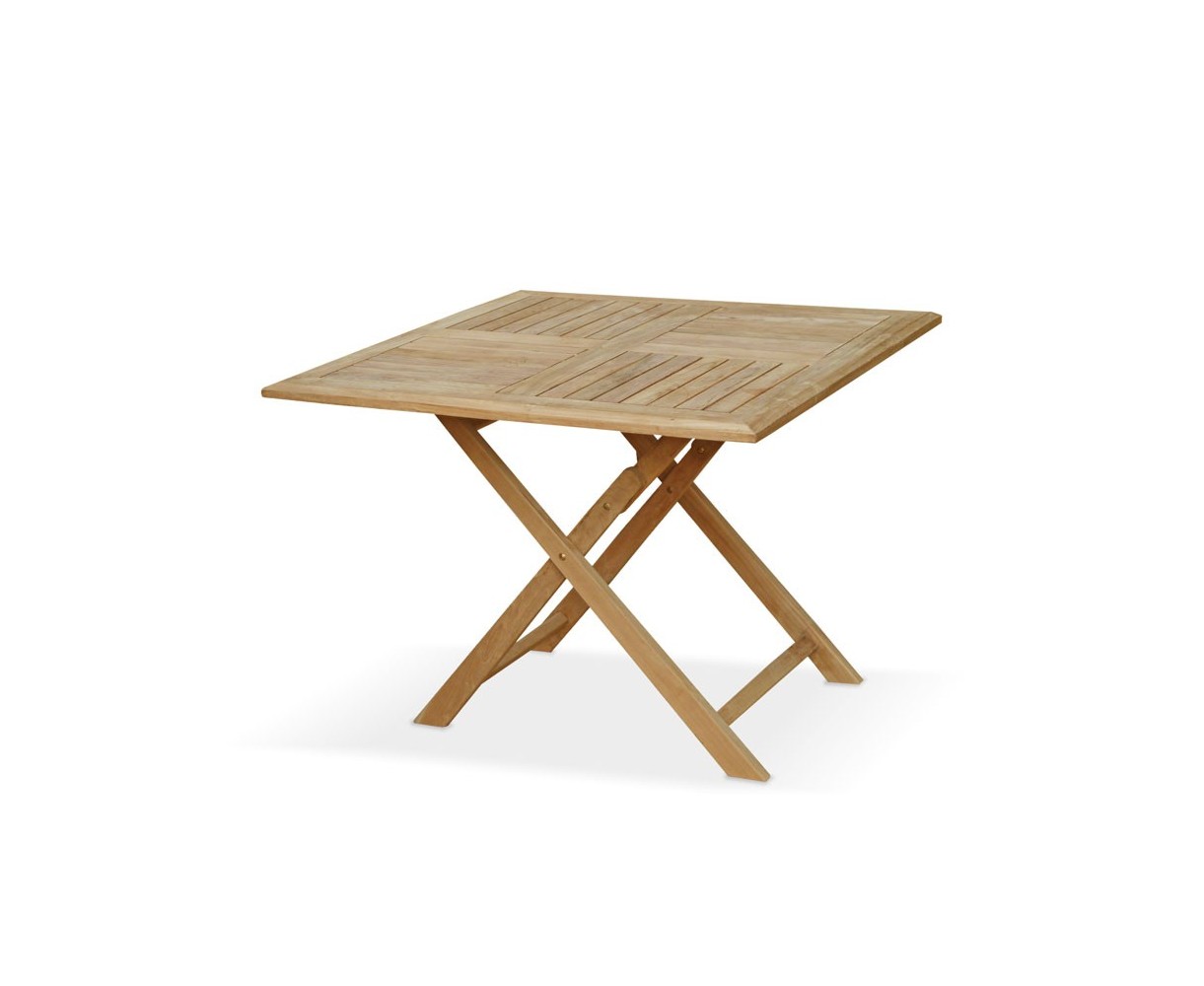 Suffolk Teak Square Folding Table - 1m