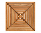 4 x Teak Decking Tiles - Patterned
