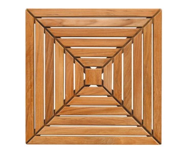 Patterned Teak Decking Tiles 1sqm - 4pcs
