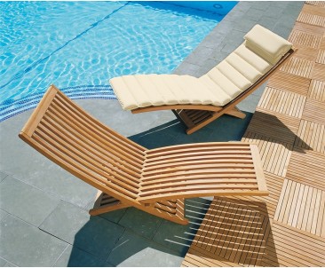Chelsea Modern Teak Lounger