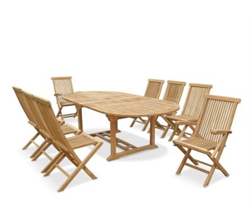 Ashdown 8 Seater Extending Teak Table Set