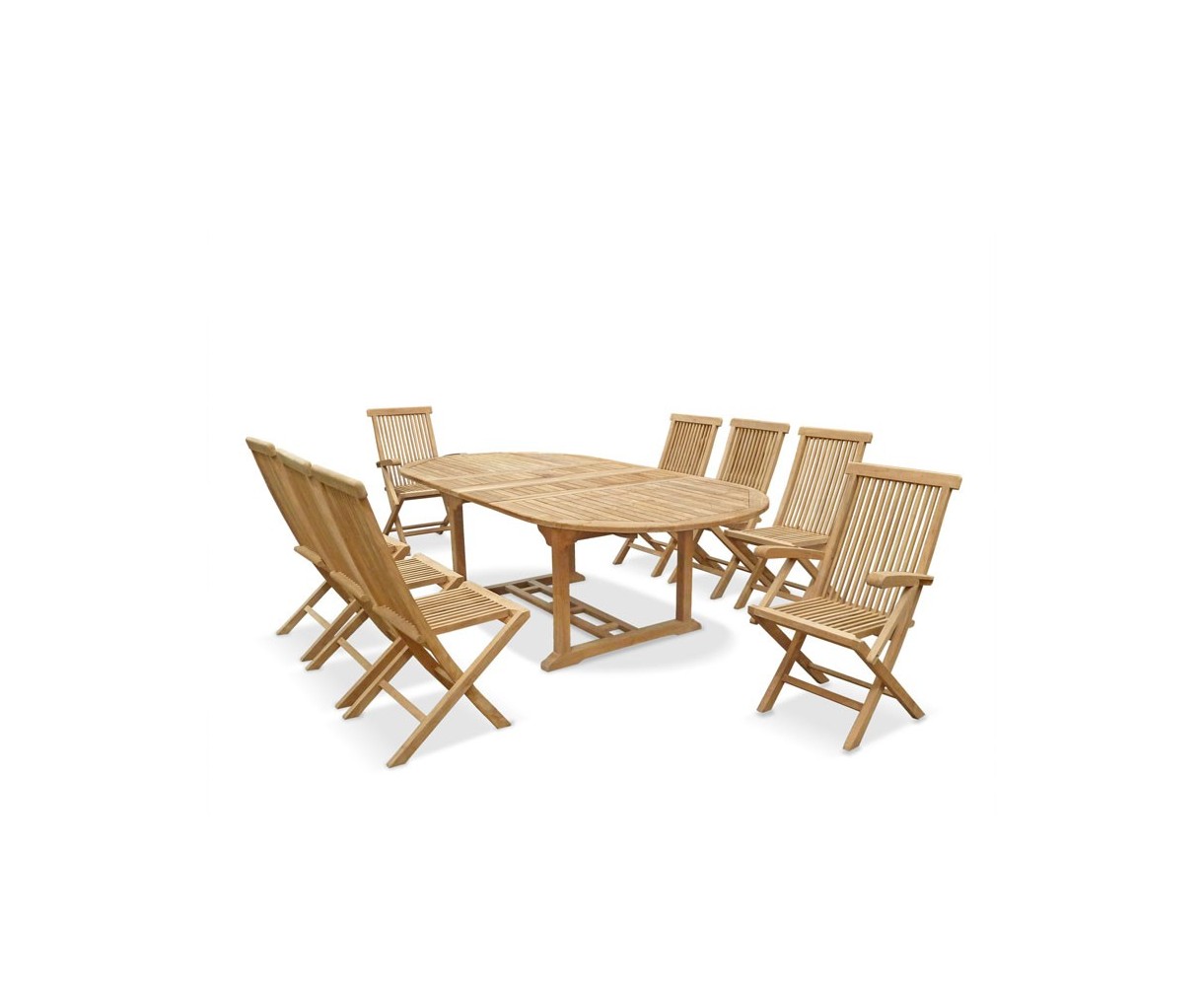 Ashdown 8 Seater Extending Teak Table Set