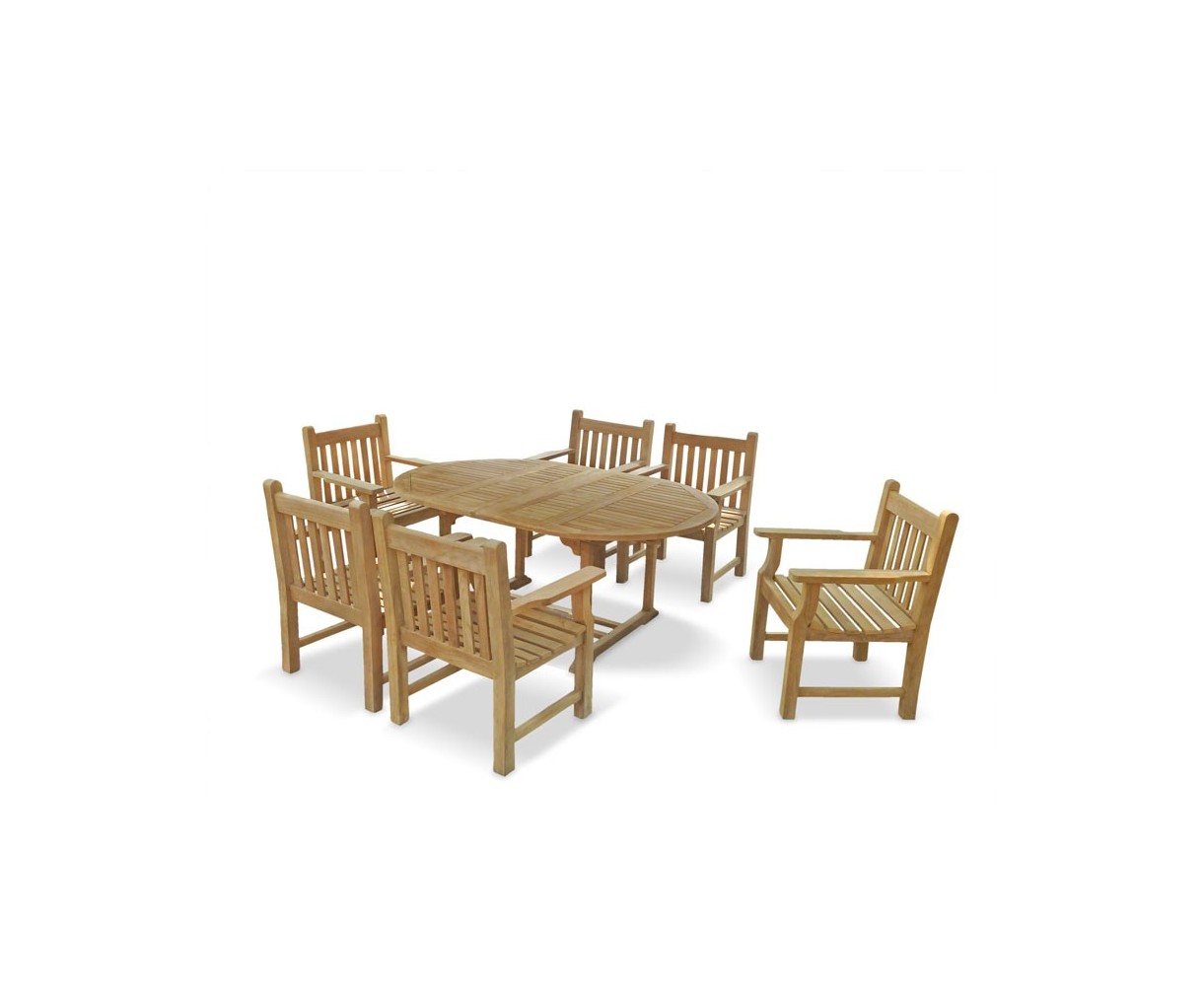 Taverners Six Seater Extending Dining Set