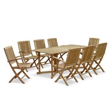 Shelley Teak Garden Drop Leaf Table and Chairs Set