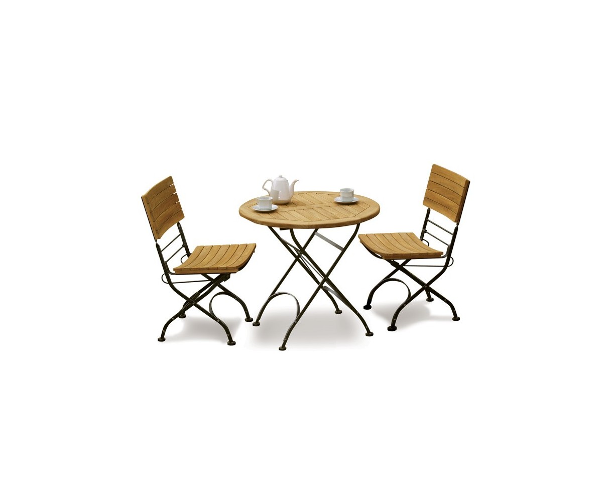 Teak Garden 2 Seater Bistro Set - Outdoor Bistro Dining Set