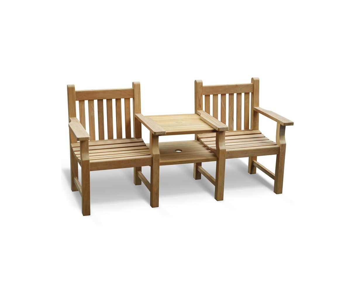 Taverners Vista Teak Garden Companion Seat