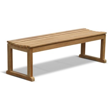 Westminster Teak Backless Outdoor Bench - 1.5m - 5ft Garden Benches