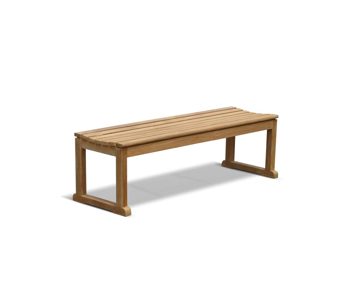 Westminster Teak Backless Outdoor Bench - 1.5m