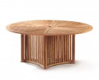 Aero Teak Garden Contemporary Round Table - 180cm
