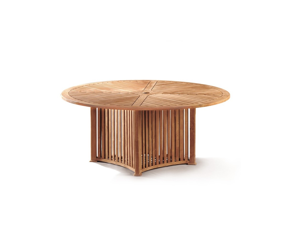 Aero Teak Garden Contemporary Round Table - 180cm