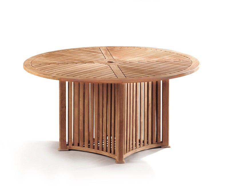 Aero Teak Round Contemporary Outdoor Table