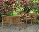 Sandringham 1.5m Teak Garden Table and Bench Set