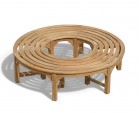 Saturn Teak Circular Tree Bench - 160cm