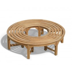 Saturn Teak Circular Tree Bench - 160cm