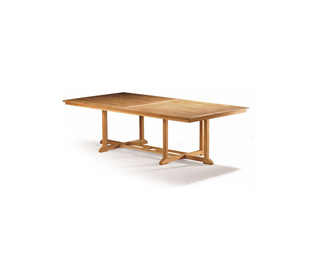 Hilgrove Teak Rectangular Garden Table - 1.2m x 2.6m