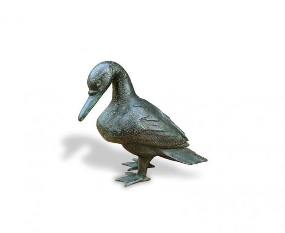 Medium Sized Duck Brass Ornament