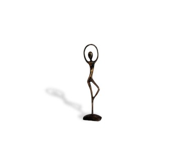 Small Ballerina Brass Garden Ornament - Metal