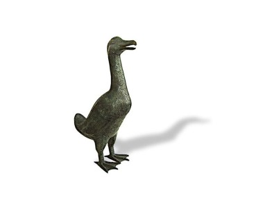 Large Tall Duck Brass Ornament - Great Garden Gift - Outdoor Accessories