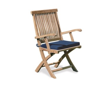 Folding Outdoor Chair Cushion With Ties