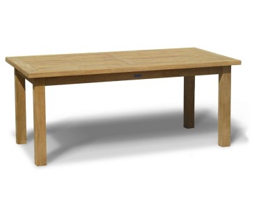 Balmoral 6ft Teak Garden Rectangular Table - Garden Tables