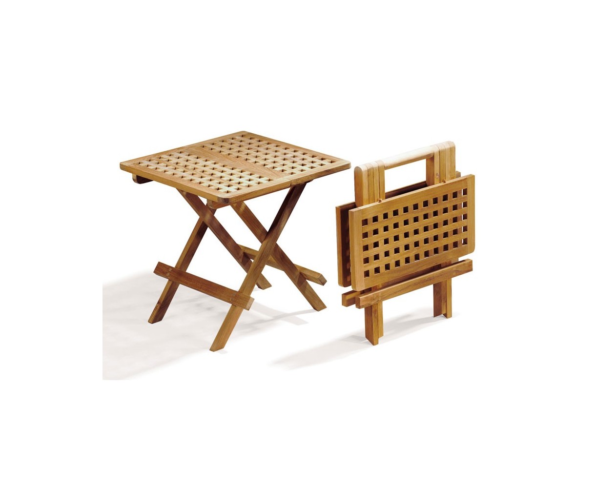 Square Teak Folding Picnic Table