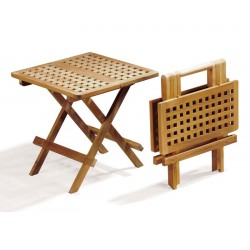 Square Teak Folding Picnic Table