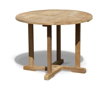 Canfield Teak Round Outdoor Dining Table