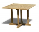 Canfield Teak Square Garden Dining Table - 1m