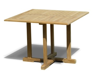 Canfield Teak Square Garden Dining Table - 1m - 4 Seater Dining Tables