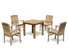 Balmoral 4 Seater Garden Table and Stacking Chairs