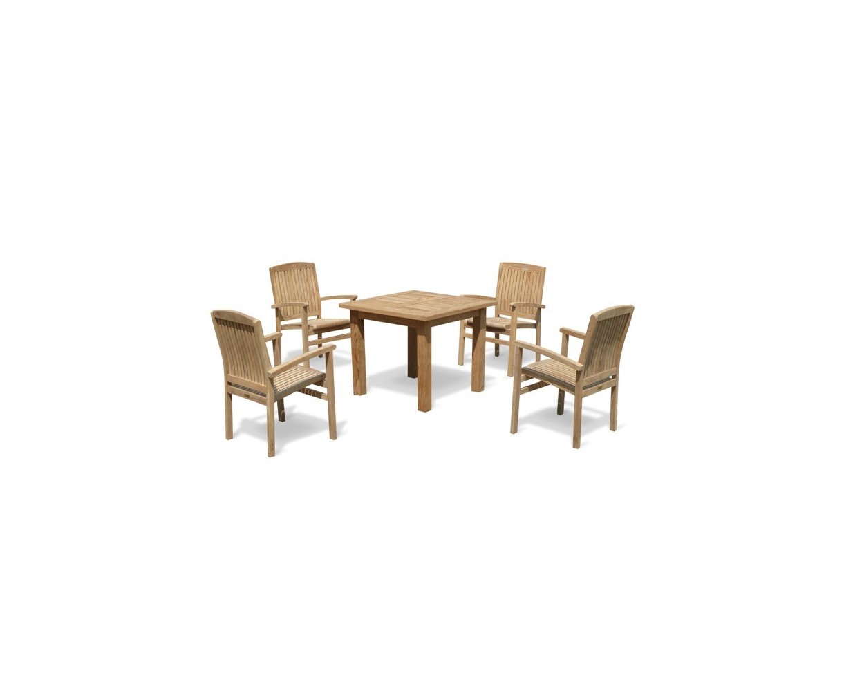 Balmoral 4 Seater Garden Table and Stacking Chairs