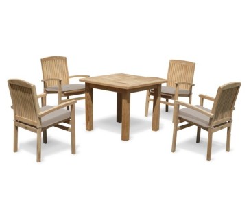Balmoral 4 Seater Garden Table and Stacking Chairs