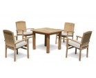 Balmoral 4 Seater Garden Table and Stacking Chairs