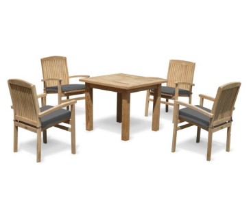Balmoral 4 Seater Garden Table and Stacking Chairs