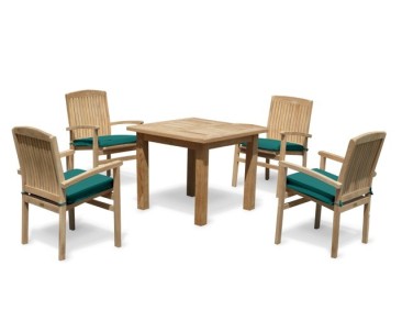 Balmoral 4 Seater Garden Table and Stacking Chairs