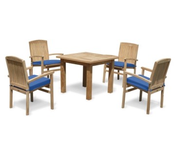 Balmoral 4 Seater Garden Table and Stacking Chairs